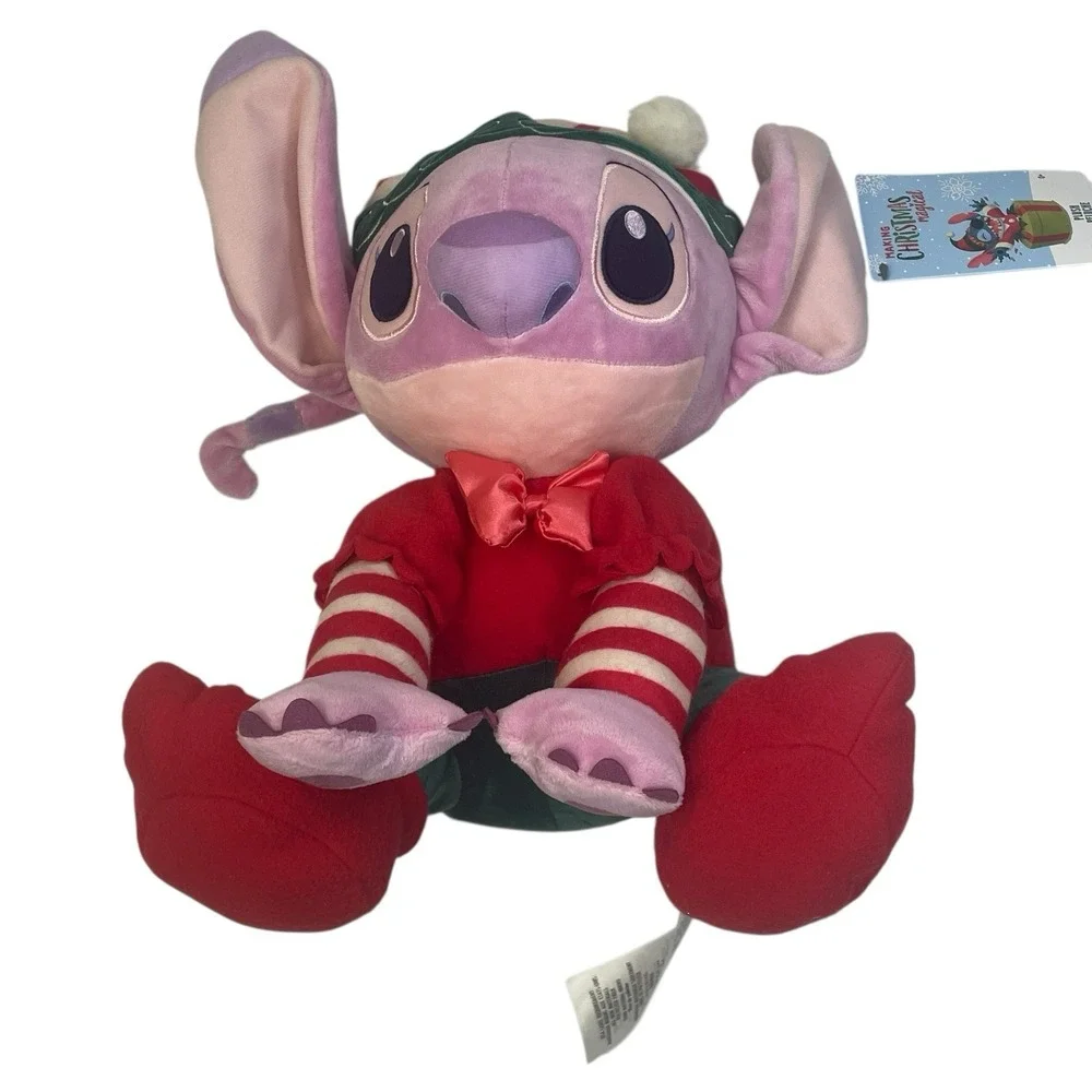 Disney Angel Plush NWT Christmas‎ Elf Outfit Lilo & Stitch Sharing Christmas